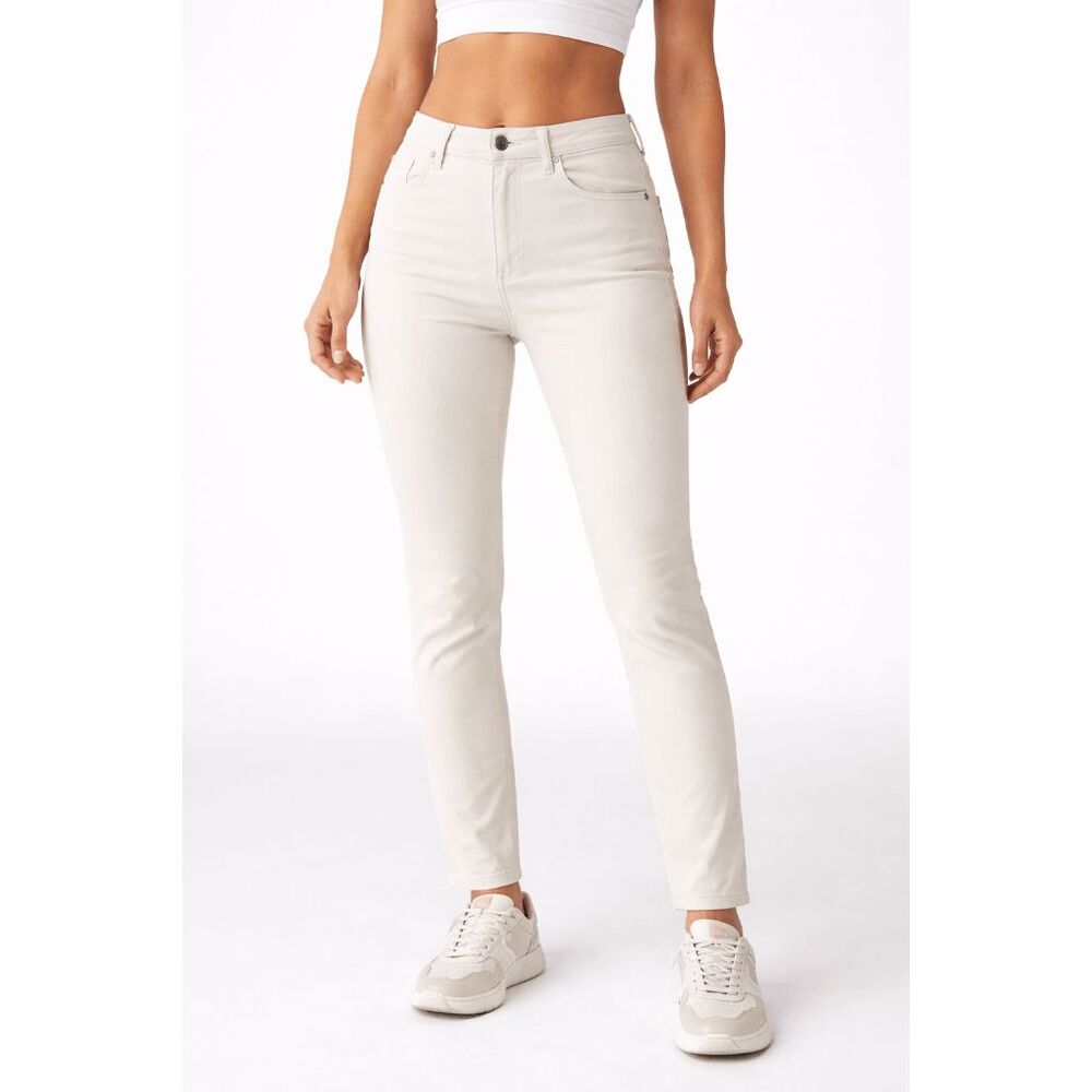 Karl Lagerfeld Paris Women's White Raw Hem Denim Skinny Jeans 30